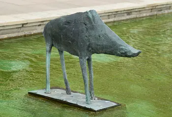 Sculpture of a boar