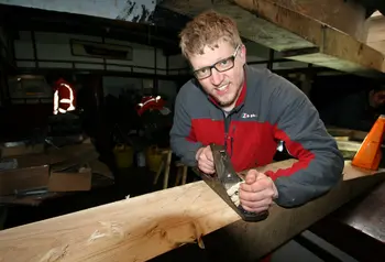 Joseph in the Blyth Tall Ship workshop