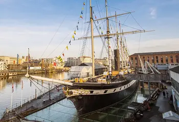 Brunel's SS Great Britain in the dry dock.
