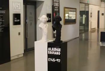 Exhibits in a museum