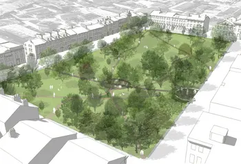 Computerised image of Winckley Square after restoration