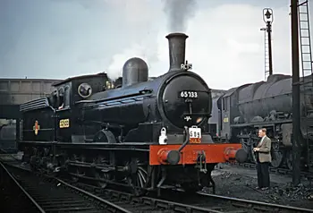 Steam engine J21 number 65033 in the 1960's