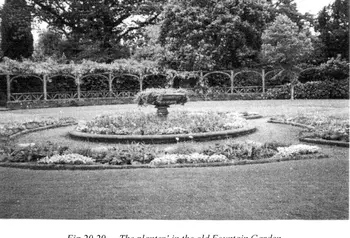 Archive image of the historic Worth Park Fountain Garden