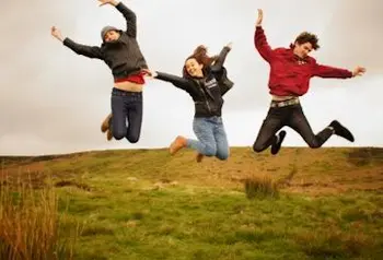 Young people from the Bradford City of Film project, filming on location