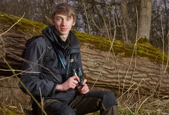 Calum Urquhart at the Great Fen wetlands