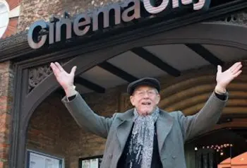 Patron John Hurt OBE outside Cinema City Norwich