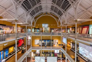 Looking down on the new galleries