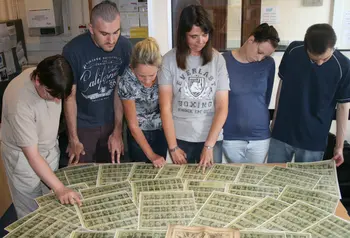 Bolton residents learning about the role local soldiers played in the Battle of Gallipoli