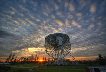 The Lovell Telescope at sunset