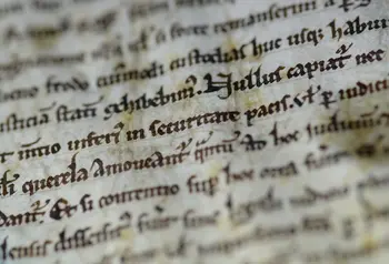 Copy of Magna Carta on display at Salisbury Cathedral 