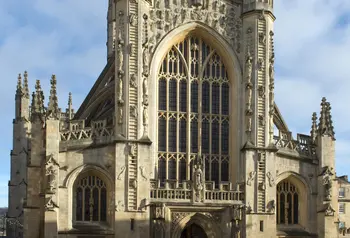 Outside view of Bath Abbey