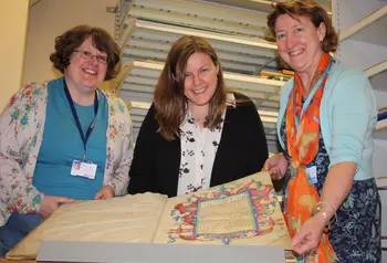 Staff working in Suffolk County Council’s Record Office