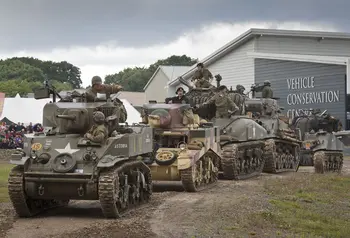 Historic tanks at The Tank Museum