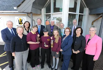 Current members of the HLF Scotland Committee visiting a project