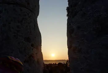 Sunrise on the summer solstice at Stonehenge