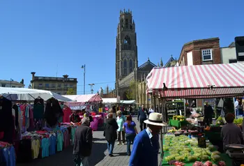 Boston's marketplace in the town centre