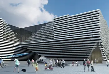 Artist's impression of the new V&A Dundee museum