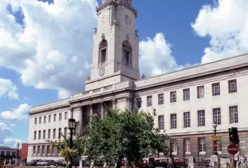 Outside view of Barnsley Town Hall