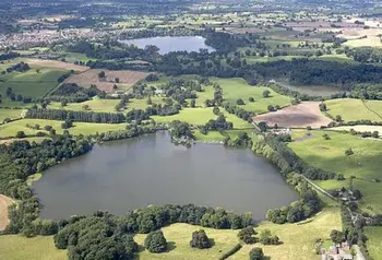 Aerial view of White mere, Shropshire