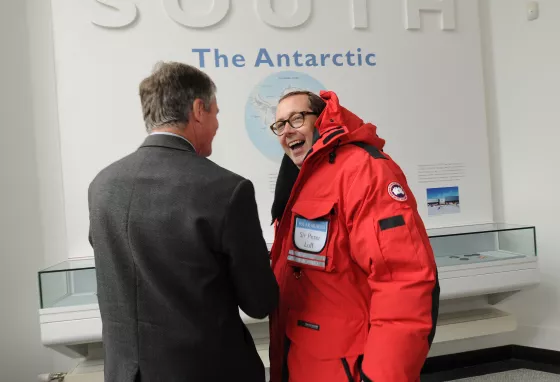 Sir Peter Luff at the Polar Museum