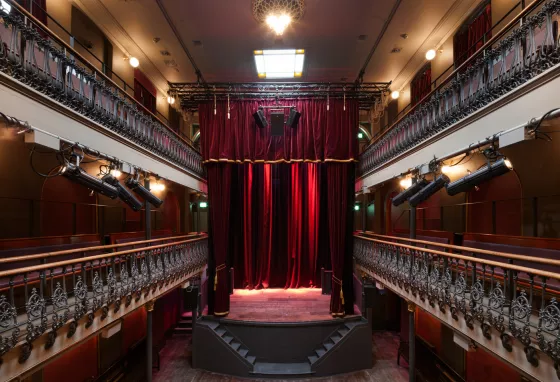 The interior of the newly restored Hoxton Hall