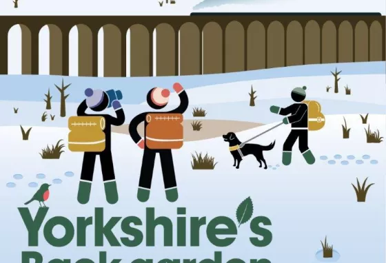 The campaign flyer showing an image of Yorkshire's natural heritage in winter