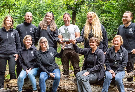 Back from the Brink team members and Steve Backshall