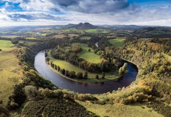 View of a river taken from in the air