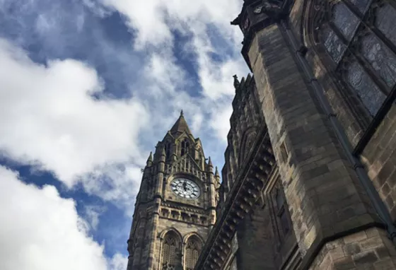 Outside shot of Rochdale Town Hall