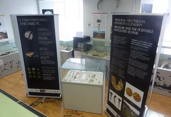 A community archaeology project display