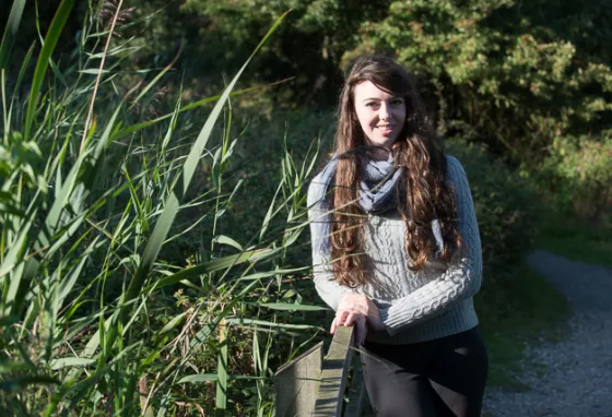 Woman at RSPB Minsmere