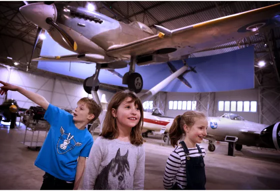 Inside the Military Aviation Hangar 