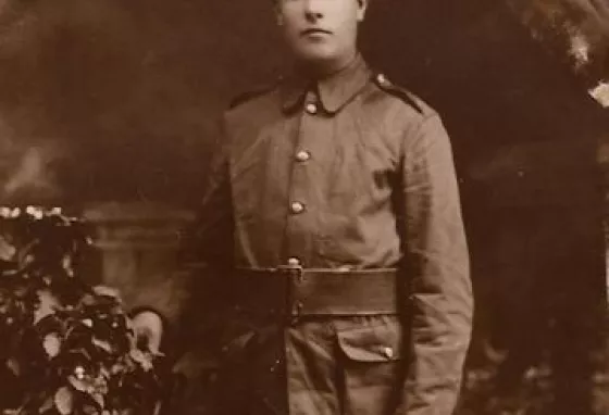 A picture of Private Arthur Webb during the First World War