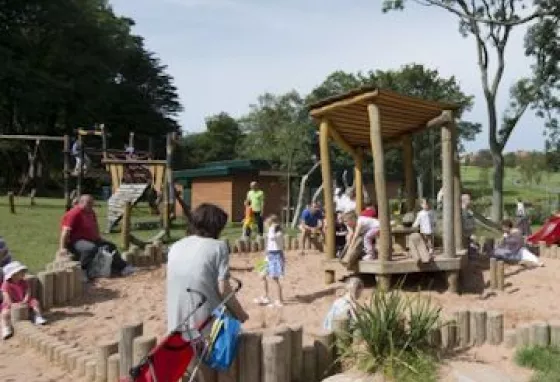 Childrens play area in Barnes Park, Sunderland