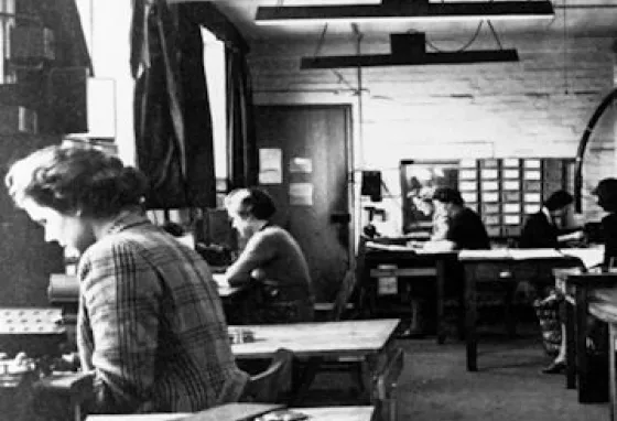 An archive image from Bletchley Park