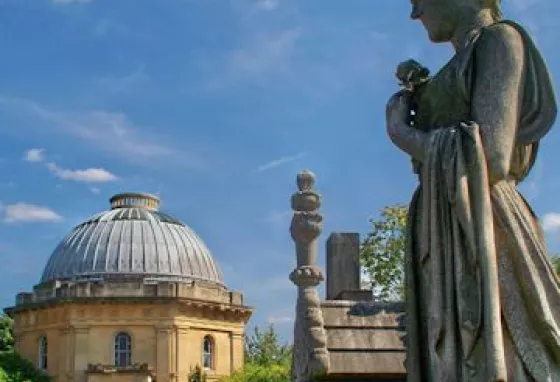 Macchetta Chapel at the Grade I registered Brompton Cemetery