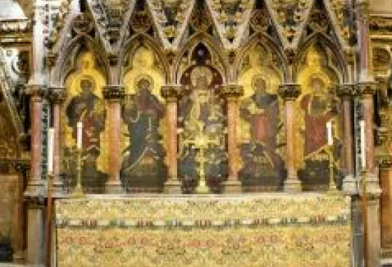 Doncaster Minster's reredos before the conservation