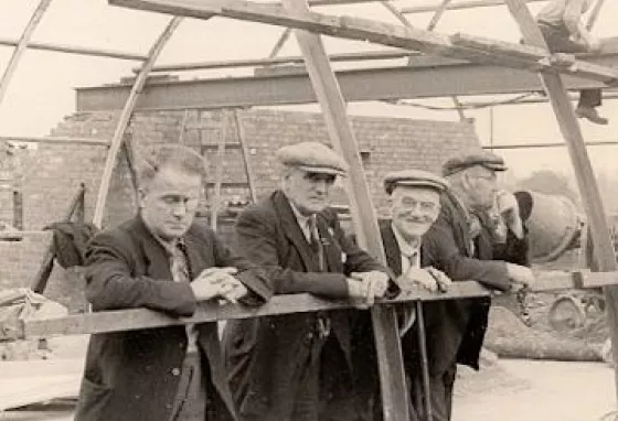 Building the Miner's Institute in the 1950s