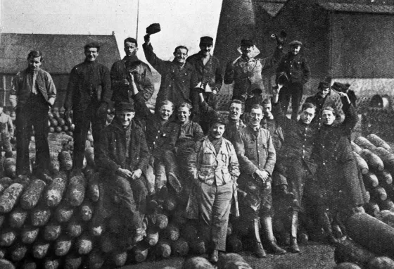 Belgian refugees in Birtley, 1915