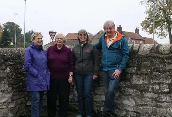 Hambleton History Research & Archive Association members in Hambleton's pen fold