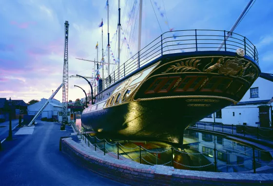 ss Great Britain, port side at night