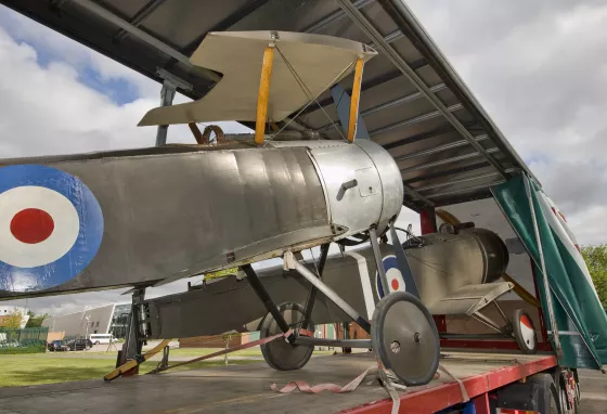 Sopwith Pup and Sopwith 1 ½ Strutter on display