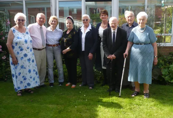 Holocaust survivors and members of the Holocaust Survivors’ Friendship Association