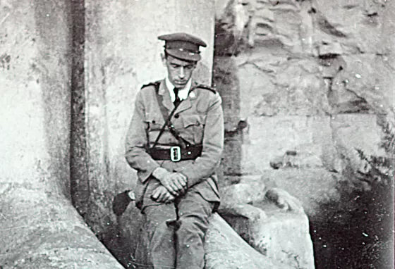 A British officer on duty in Egypt