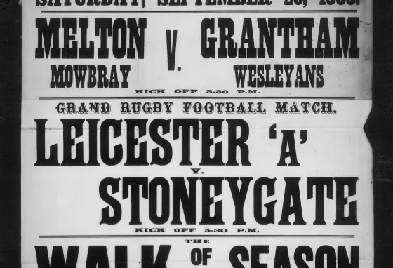 A rugby poster from 1903