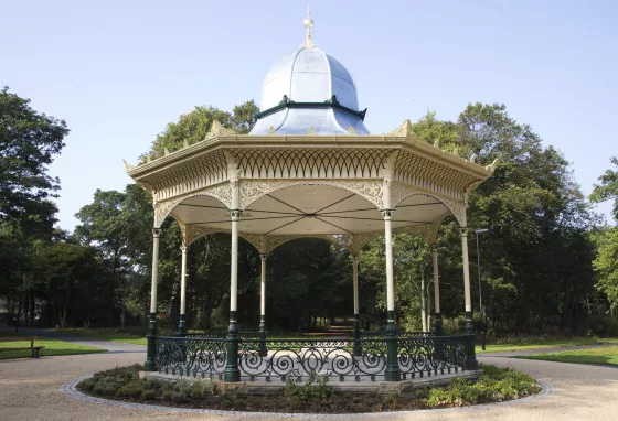 Exhibition Park's restored bandstand