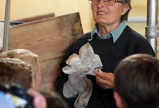 Tour for school children at St John's, Instow