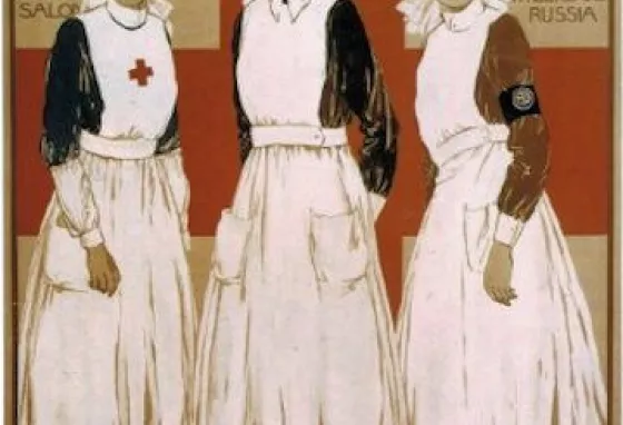 Voluntary Aid Detachment poster. Copyright British Red Cross museum and archives