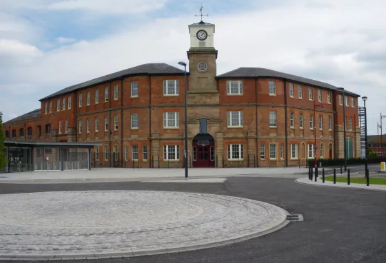 Outside view of the Roundhouse in Derby