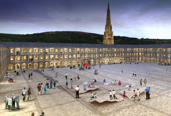 The Piece Hall courtyard